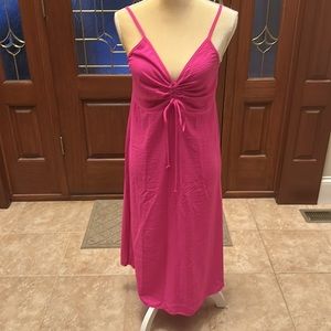 See You Monday Hot Pink Gauzy Breezy Maxi
Slip Dress